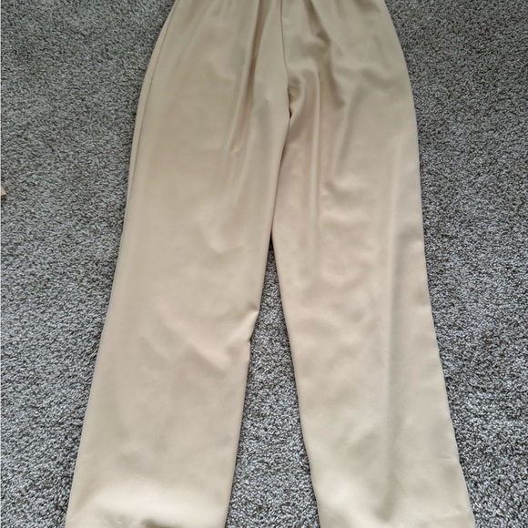 R&M Richards Vintage Women's Gold Floral Italian 2 Piece Pant Suit Set Outfit 12 - Picture 7 of 9